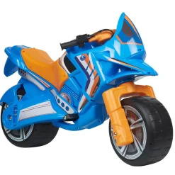 Moto cross enfant à roulettes bleu orange