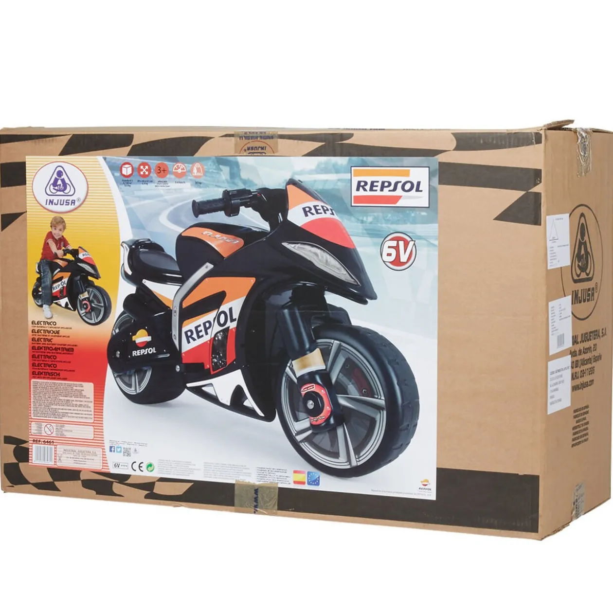 Moto enfant Repsol à roulettes