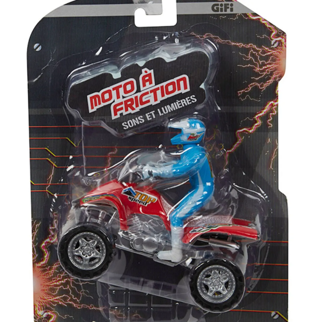 Moto quad à friction son et lumière