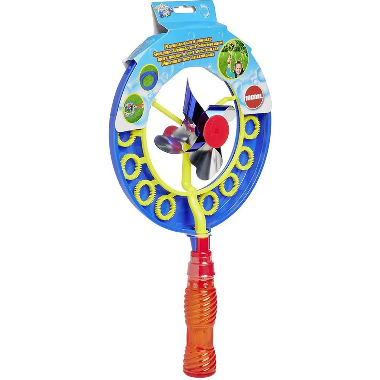 Moulin à vent à bulles de savon