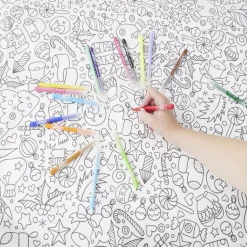 Nappe Noël à colorier 128x240cm