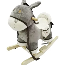 Âne à bascule gris