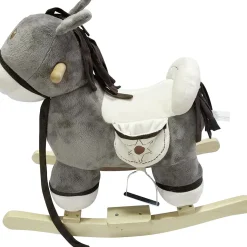 Âne à bascule gris