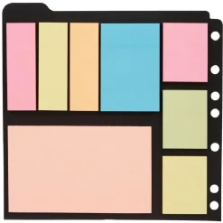 Note adhésive repositionnable multicolore x8