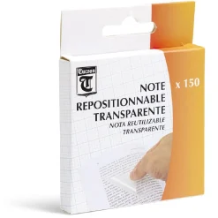 Note repositionnable transparente x150