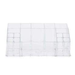 Organisateur cosmétique transparent 17 compartiments