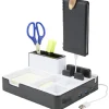 Organisateur de bureau support smartphone ports USB x3