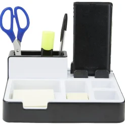Organisateur de bureau support smartphone ports USB x3