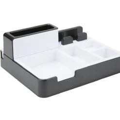 Organisateur de bureau support smartphone ports USB x3