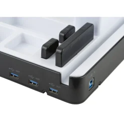 Organisateur de bureau support smartphone ports USB x3