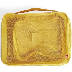 Organisateur de valise jaune x6