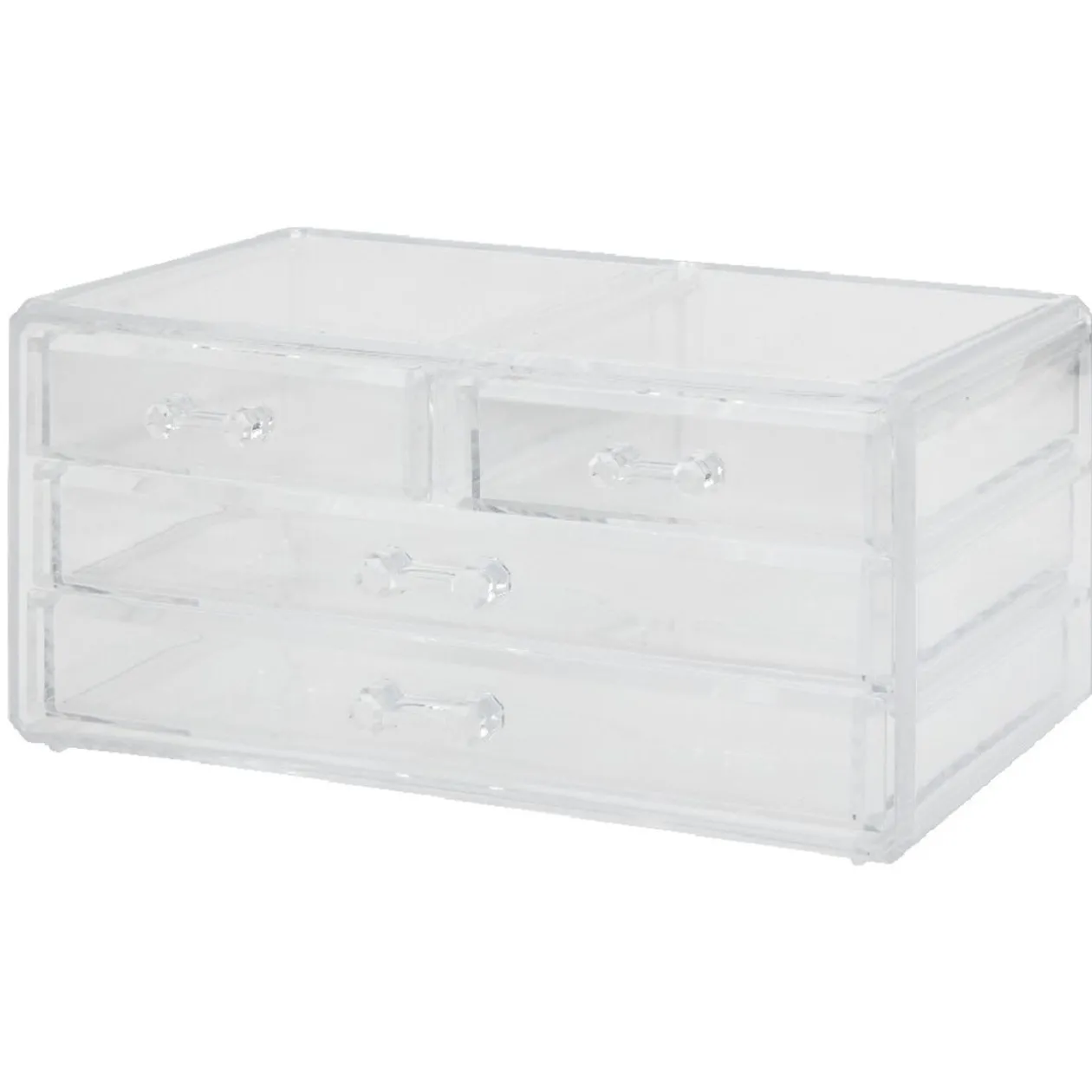 Organiseur rangement cosmétique 2 tiroirs + 1 grand