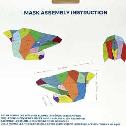 Origami masque requin en papier DIY