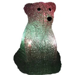 Ourson lumineux multicolore h.16 cm