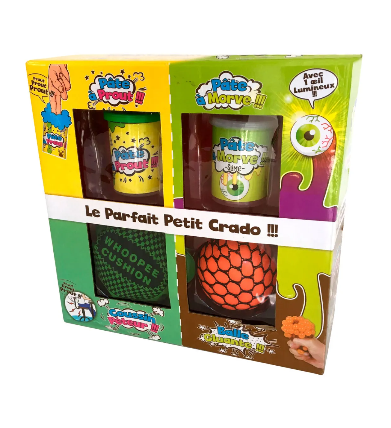 Pack Crado Coffret de jeux 4 pièces