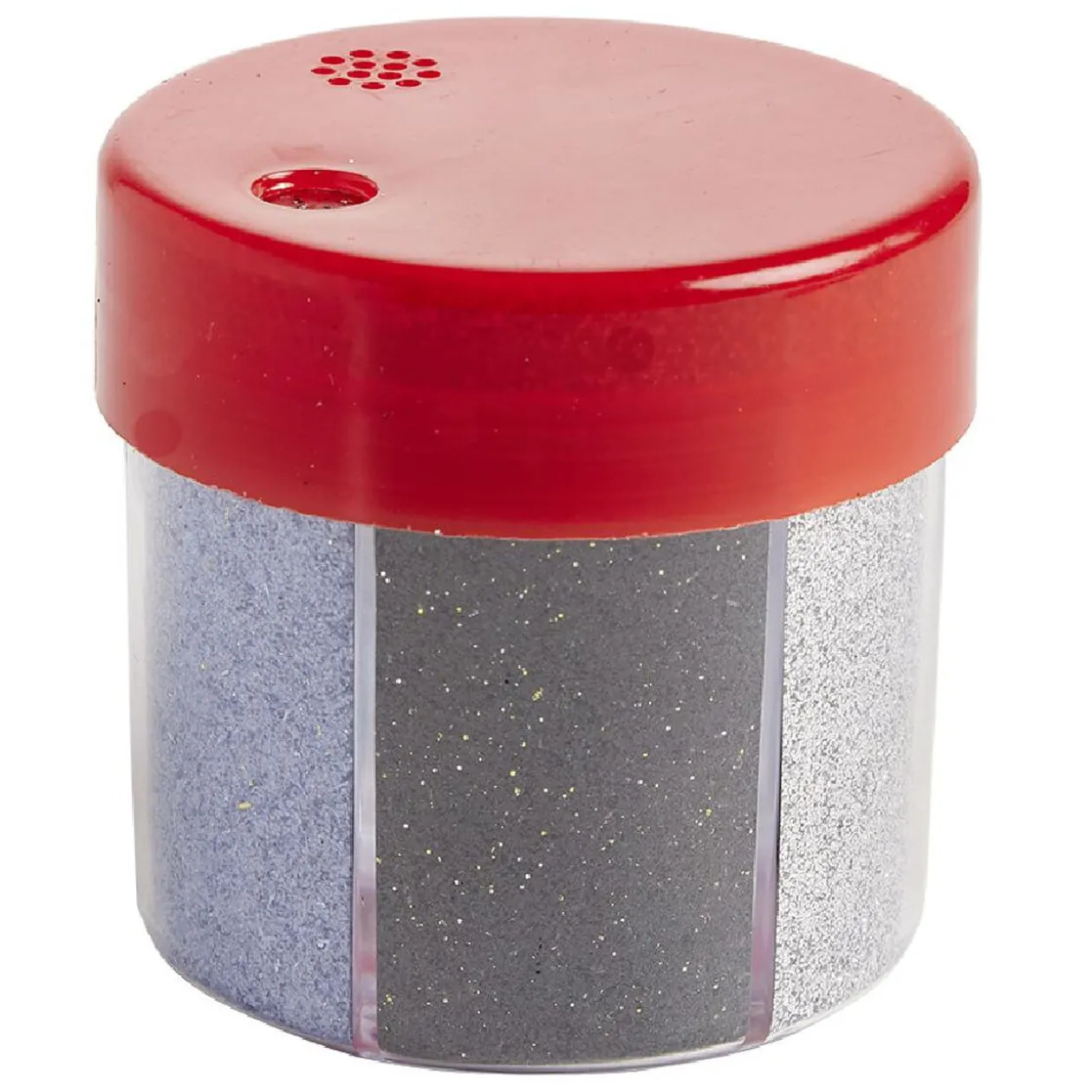 Paillette dans boîte carrousel 6 couleurs Ø6xH6,5cm