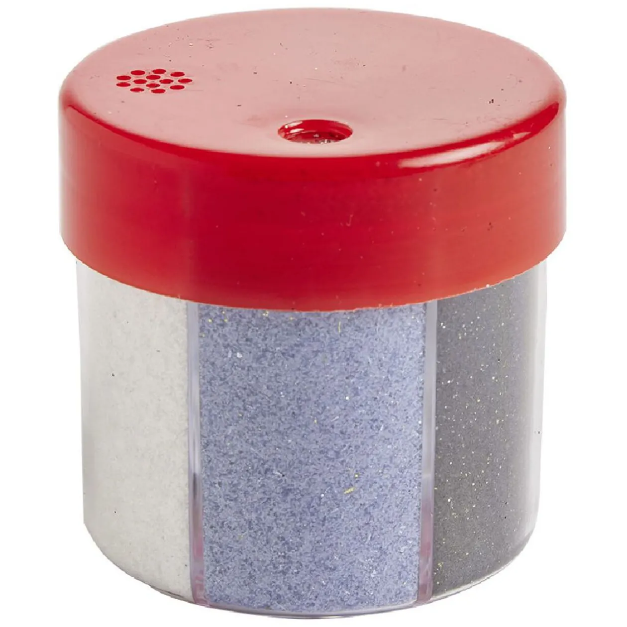 Paillette dans boîte carrousel 6 couleurs Ø6xH6,5cm