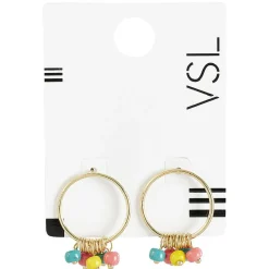 Paire de boucles d'oreilles avec perles pendantes