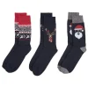 Paire de chaussettes à motif Noël x3