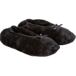 Paire de Chaussons ballerines noire blanc ou rouge