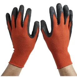 Paire de gants de bricolage rouge et noir