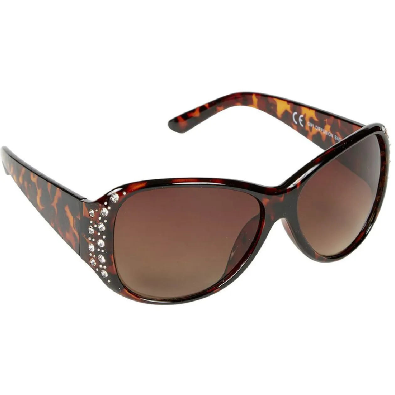 Paire de lunettes de soleil femme décor strass