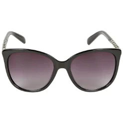 Paire de lunettes de soleil femme noir écaille léopard