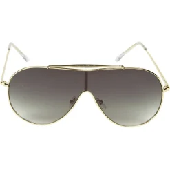 Paire de lunettes de soleil femme noir et doré