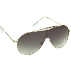 Paire de lunettes de soleil femme noir et doré