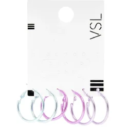 Paire de mini créoles x3