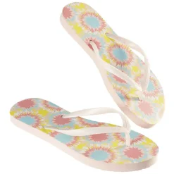 Paire de tongs Femme imprimé multicolore T36/37