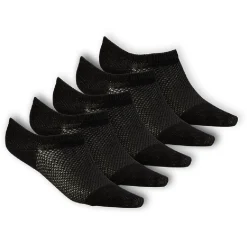 Paires de chaussettes invisible x5 femme noir