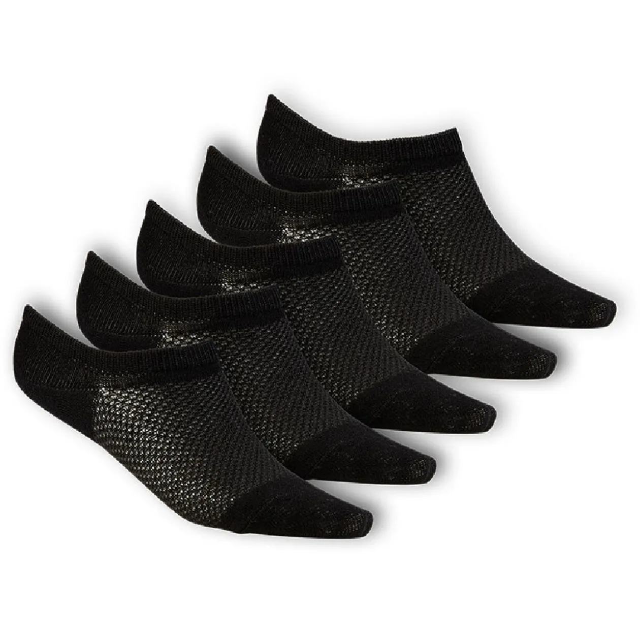 Paires de chaussettes invisible x5 femme noir