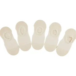 Paires de chaussettes invisible x5 femme beige