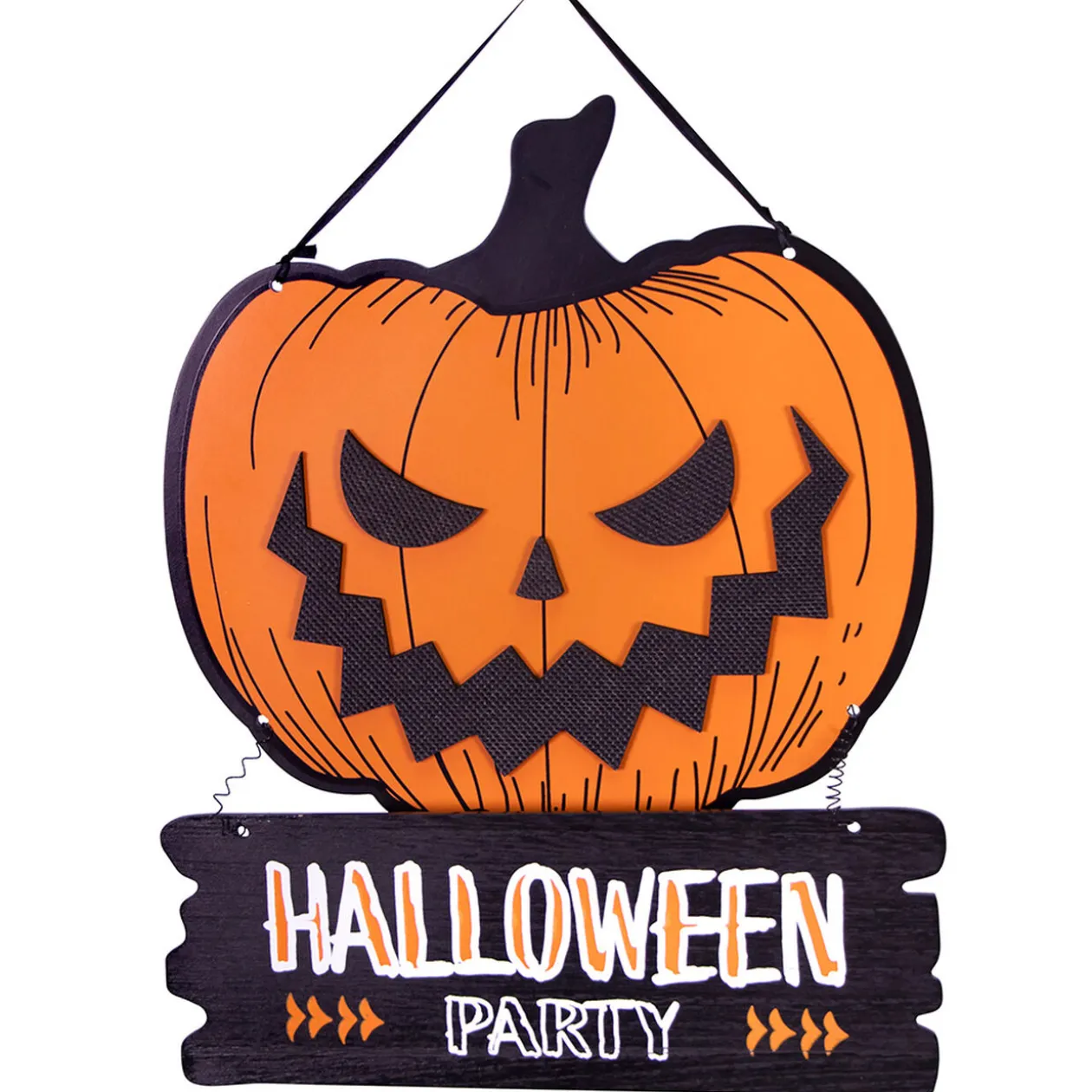 Pancarte Citrouille Halloween Party décoration Halloween