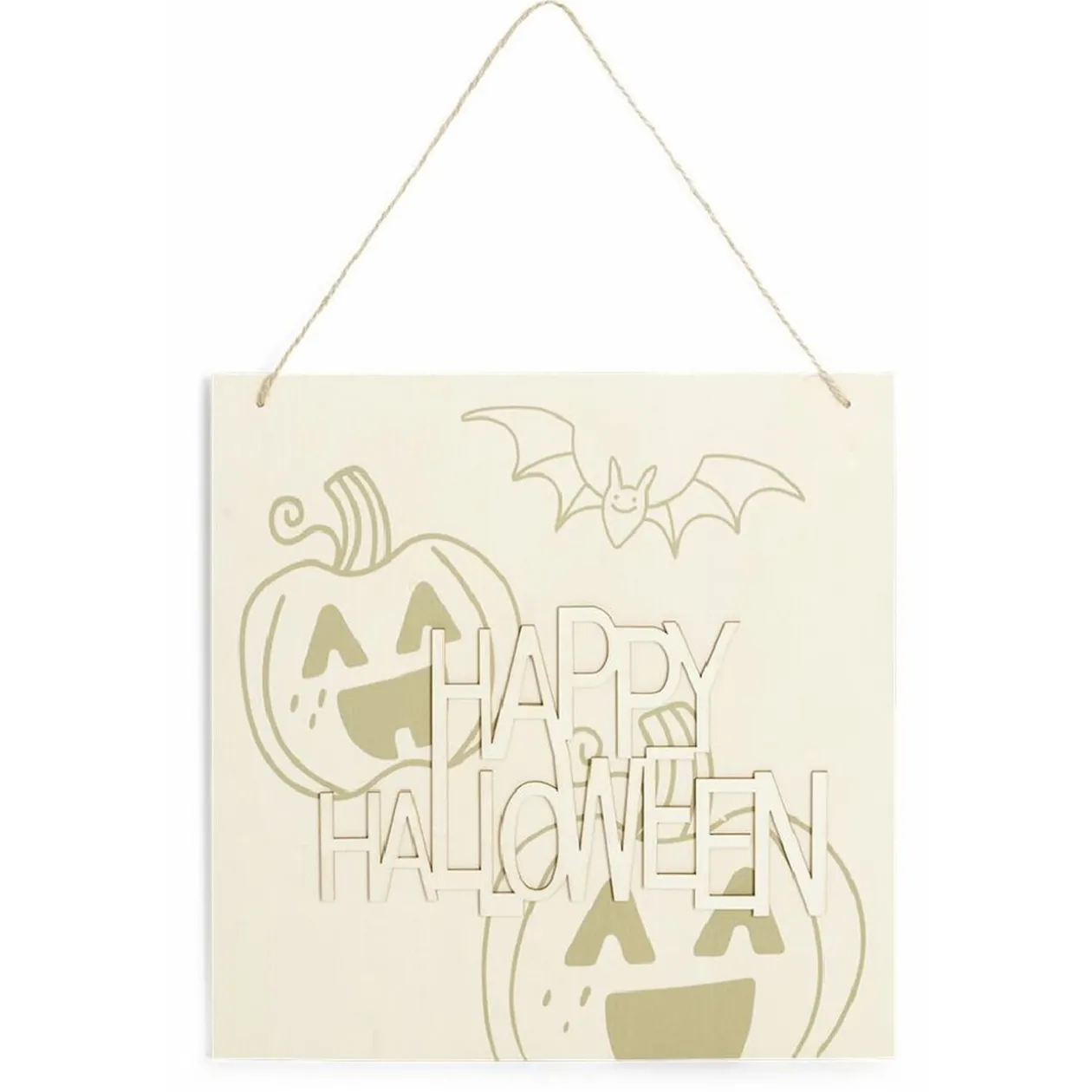 Pancarte mdf Happy Halloween à décorer