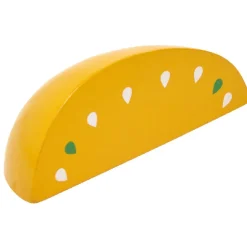 Panière en bois avec aliments à découper 12 pièces