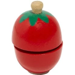 Panière en bois avec aliments à découper 12 pièces