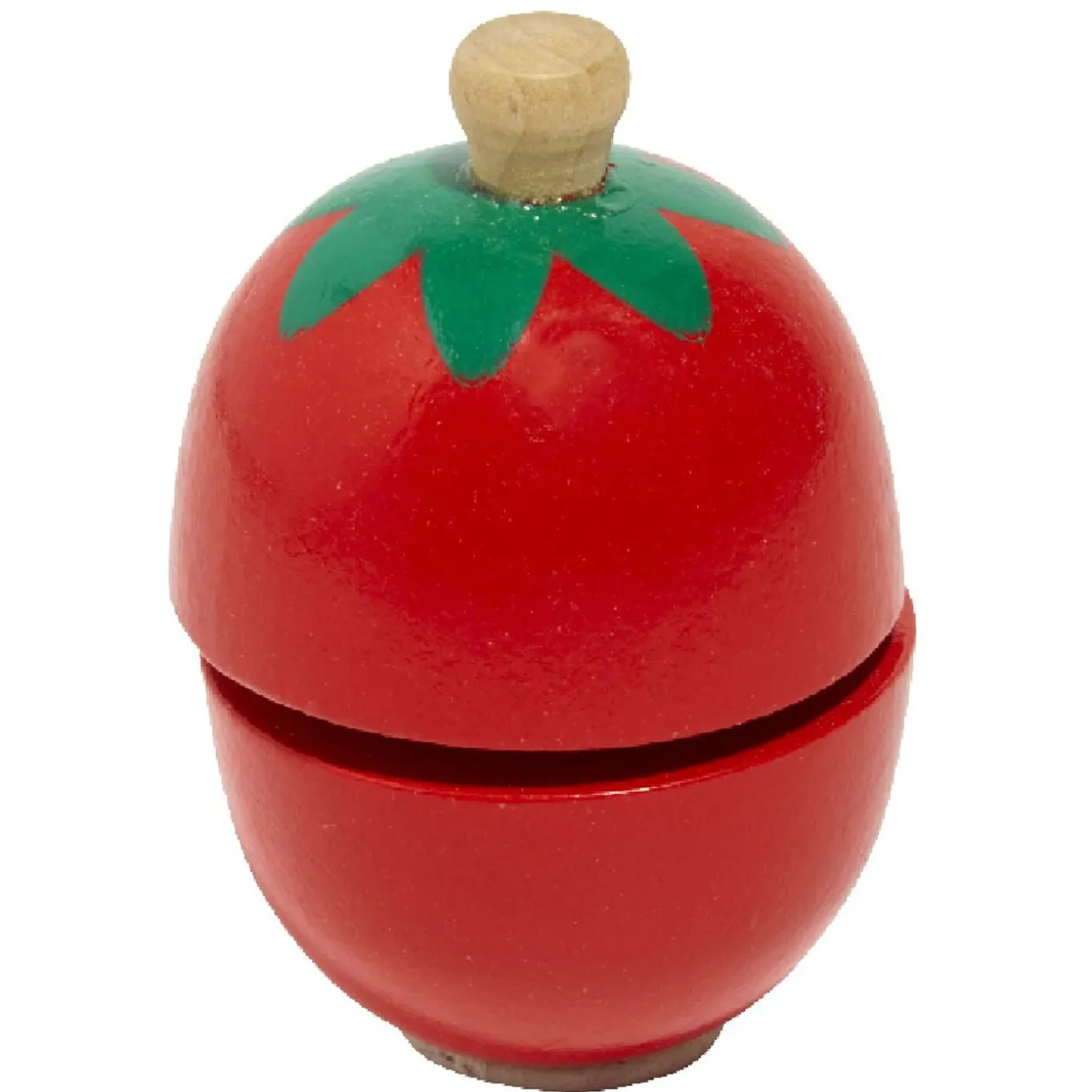 Panière en bois avec aliments à découper 12 pièces