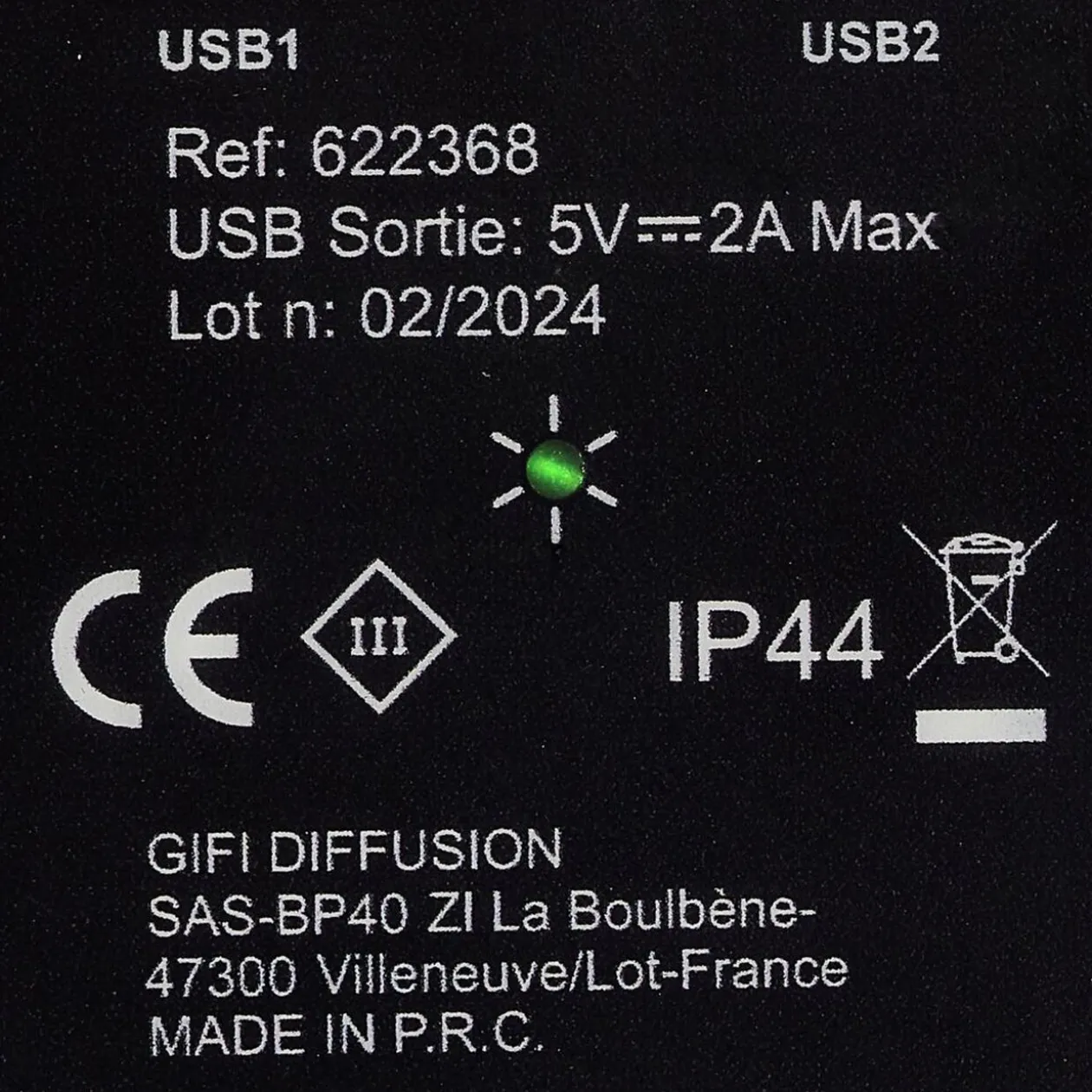 Panneau solaire nomade 10W noir