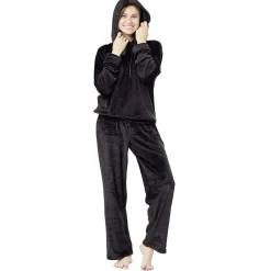 Pantalon velours uni noir Taille L