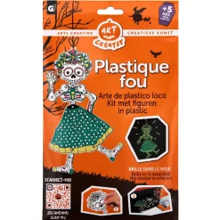 Pantin squelette phosphorescent fille Halloween à fabriquer