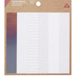 Papier créatif 30 feuilles blanc