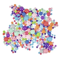 Paquet de perles multicolores 454 g