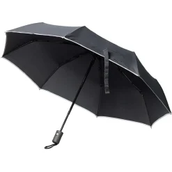 Parapluie automatique à bande réfléchissante