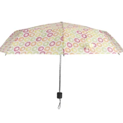 Parapluie blanc design ronds colorés