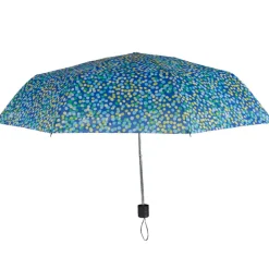 Parapluie bleu à pois colorés