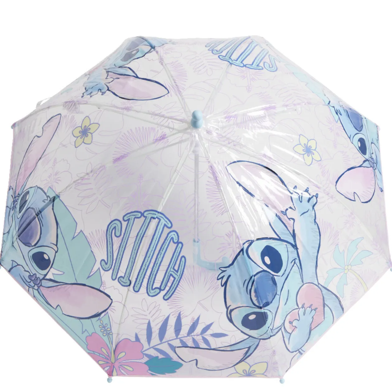 Parapluie bulle Stitch rose polyester et métal