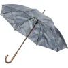 Parapluie canne imprimé feuillage