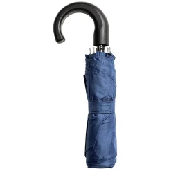Parapluie canne mini pliant bleu